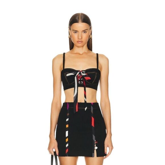 Emilio‎ Pucci Bra Top in Nero - Picture 1 of 16